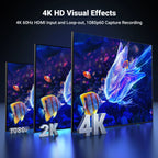 4K 60Hz HDMI Video Capture Card for Live Streaming and Recording