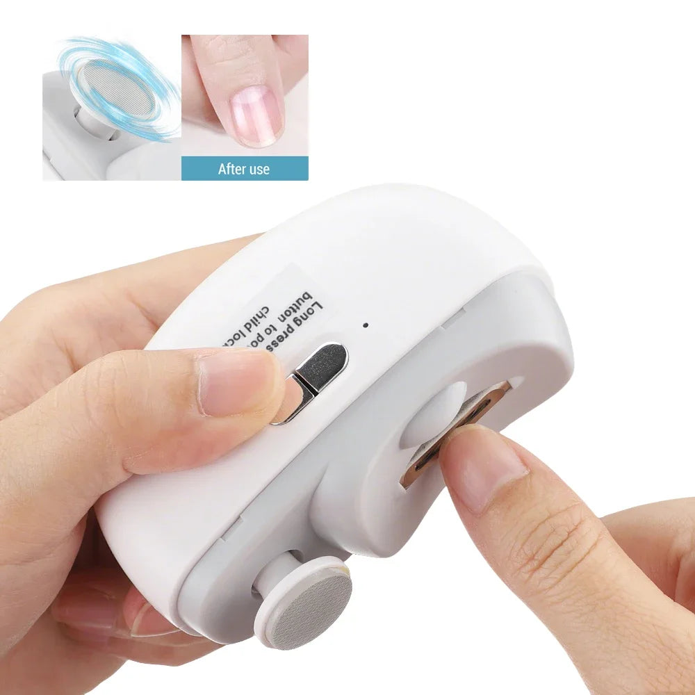 Electric Automatic Nail Clipper and Trimmer with Built-in Light