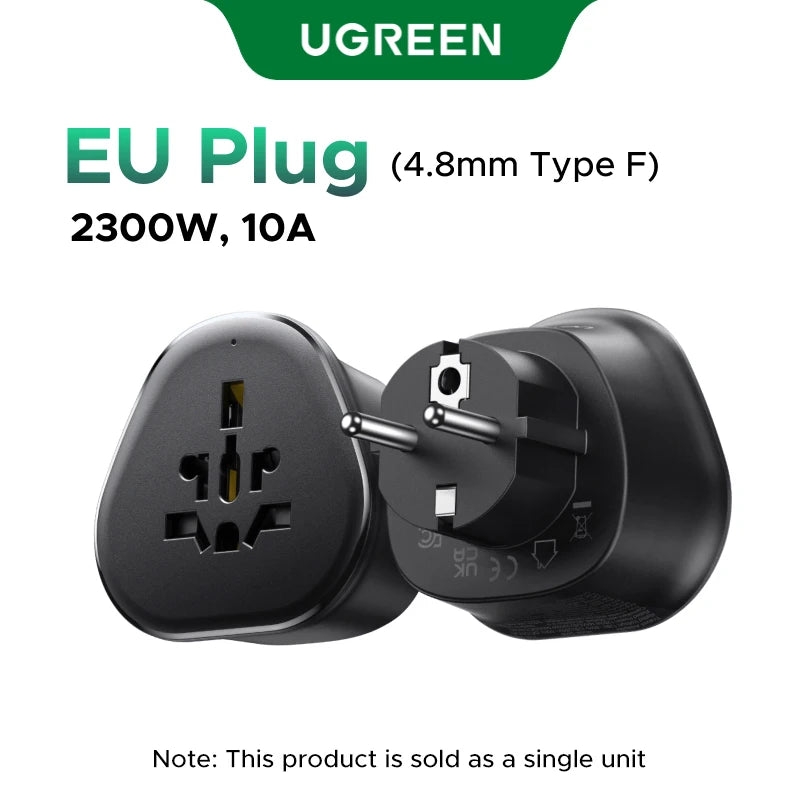 Universal Travel Power Adapter for International EU US UK Outlets