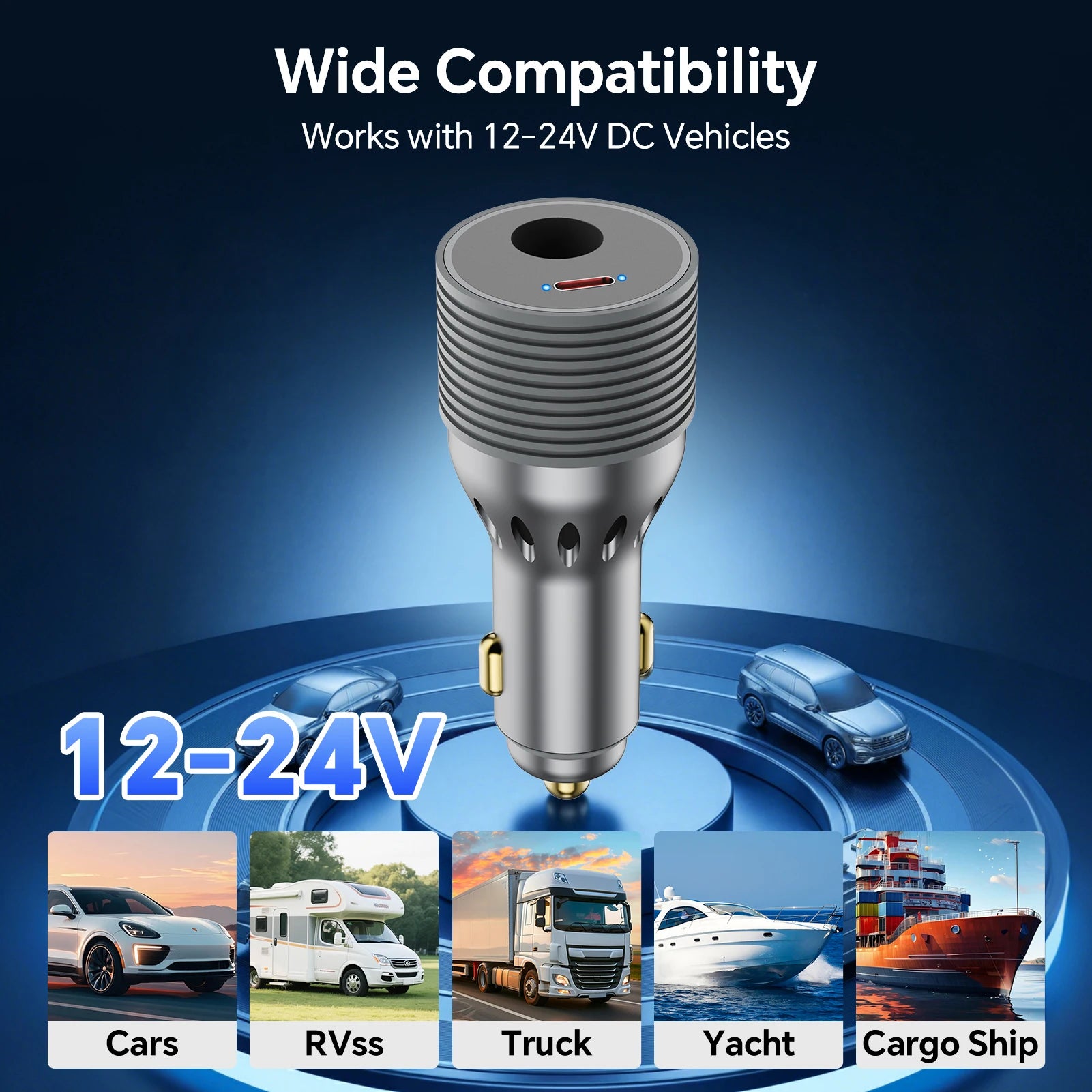 Starlink Mini 90W DC Power Cable 45W Type-C Car Charger 12V-24V