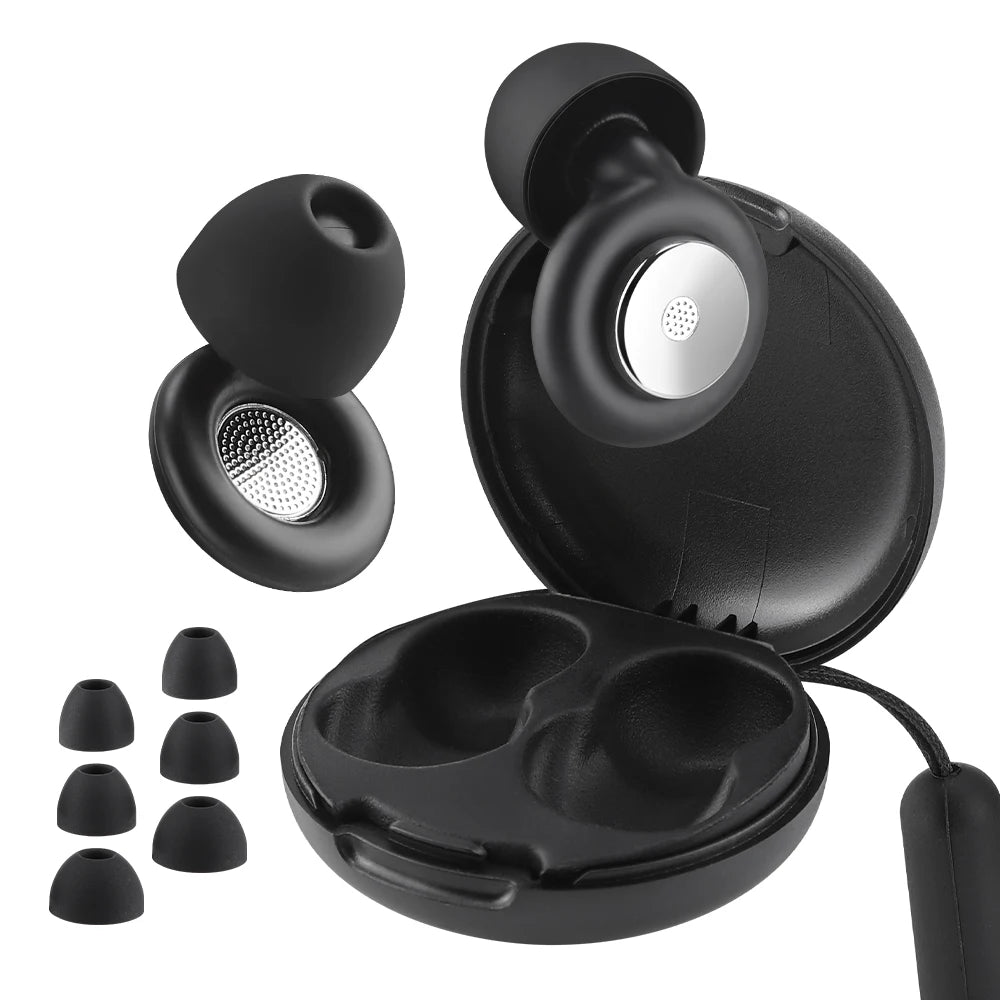 Reusable Noise Cancelling Silicone Ear Plugs for Sleeping - 1