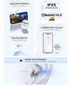 Wireless Bluetooth 6.0 TWS Earbuds with 35-Hour Battery Life