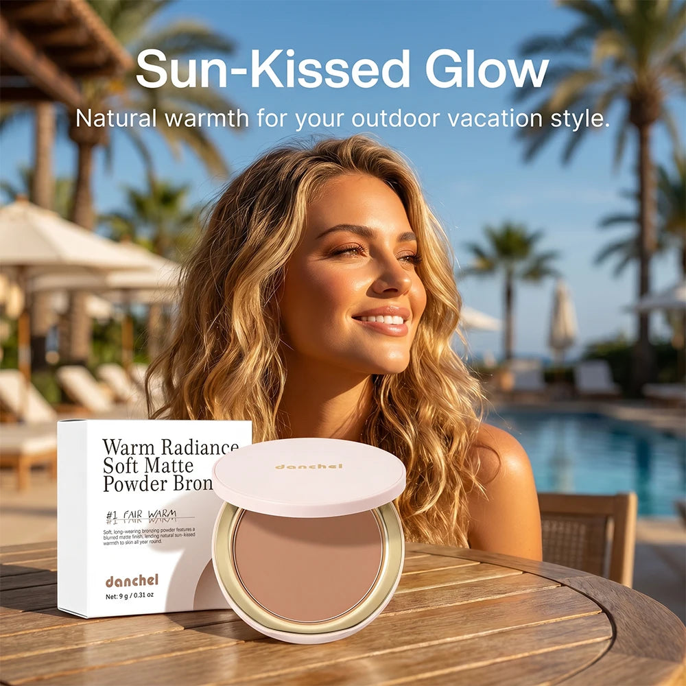 Soft Matte Bronzer Powder for Natural Face Contouring