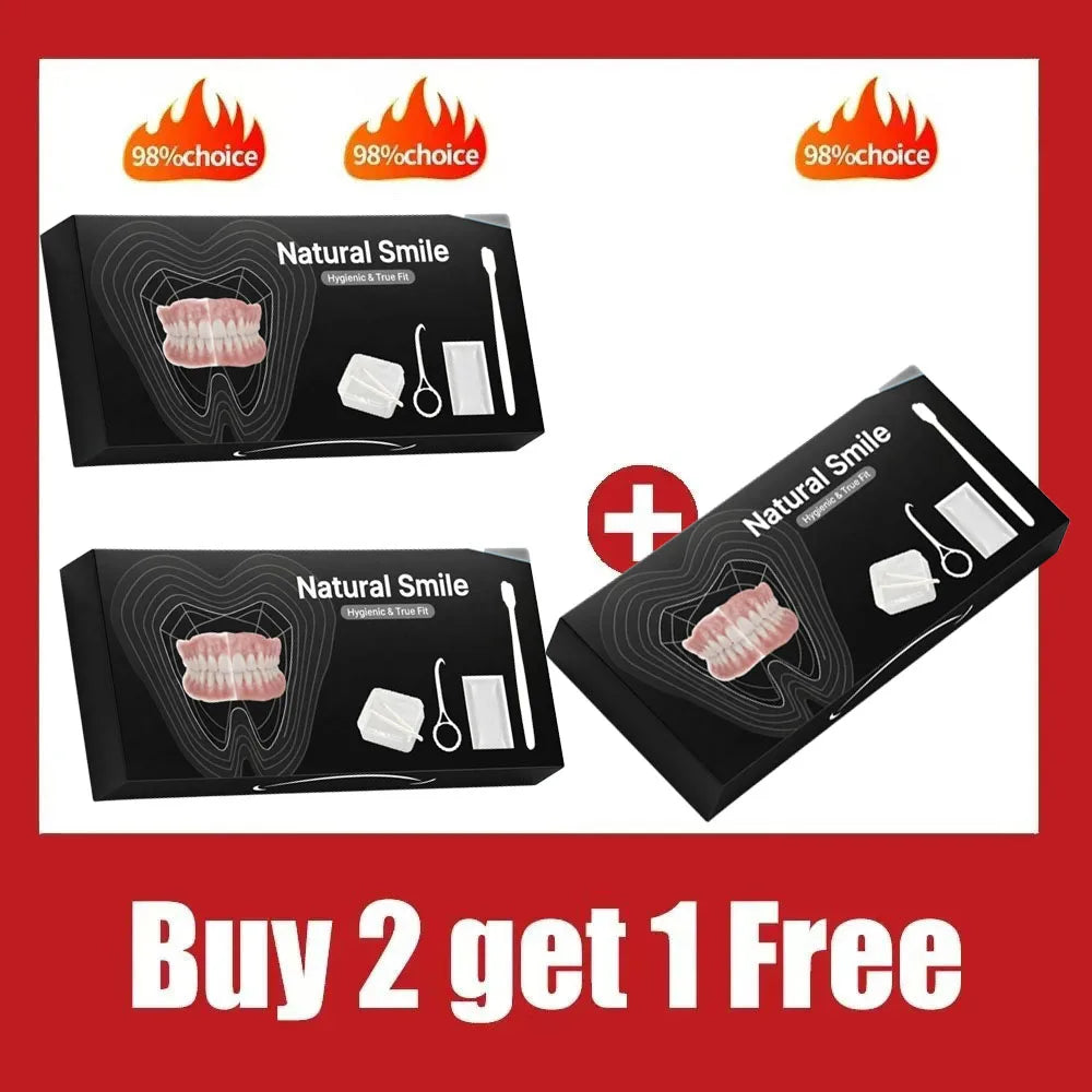 Comfort Fit Full Denture Set for Natural Smile
