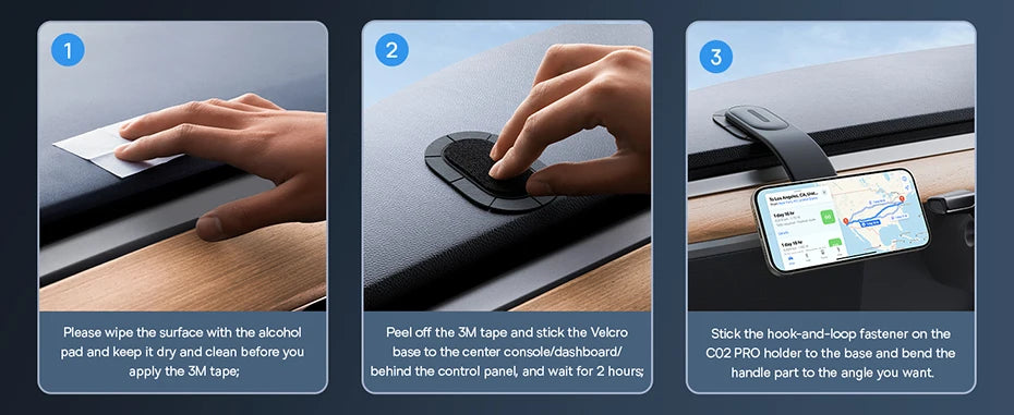 Magnetic Foldable Car Phone Holder for Dashboard