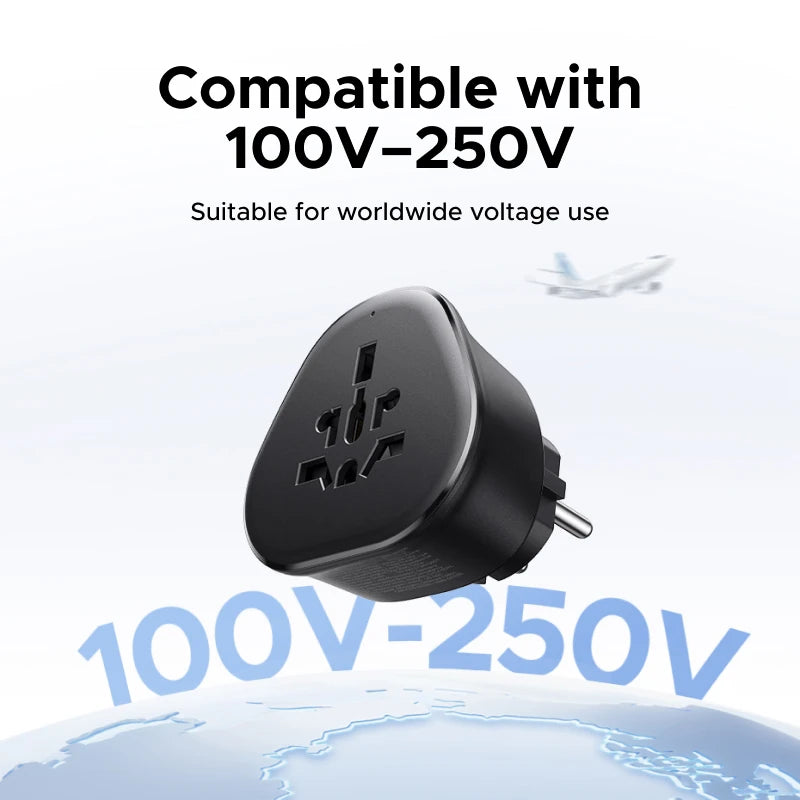 Universal Travel Power Adapter for International EU US UK Outlets