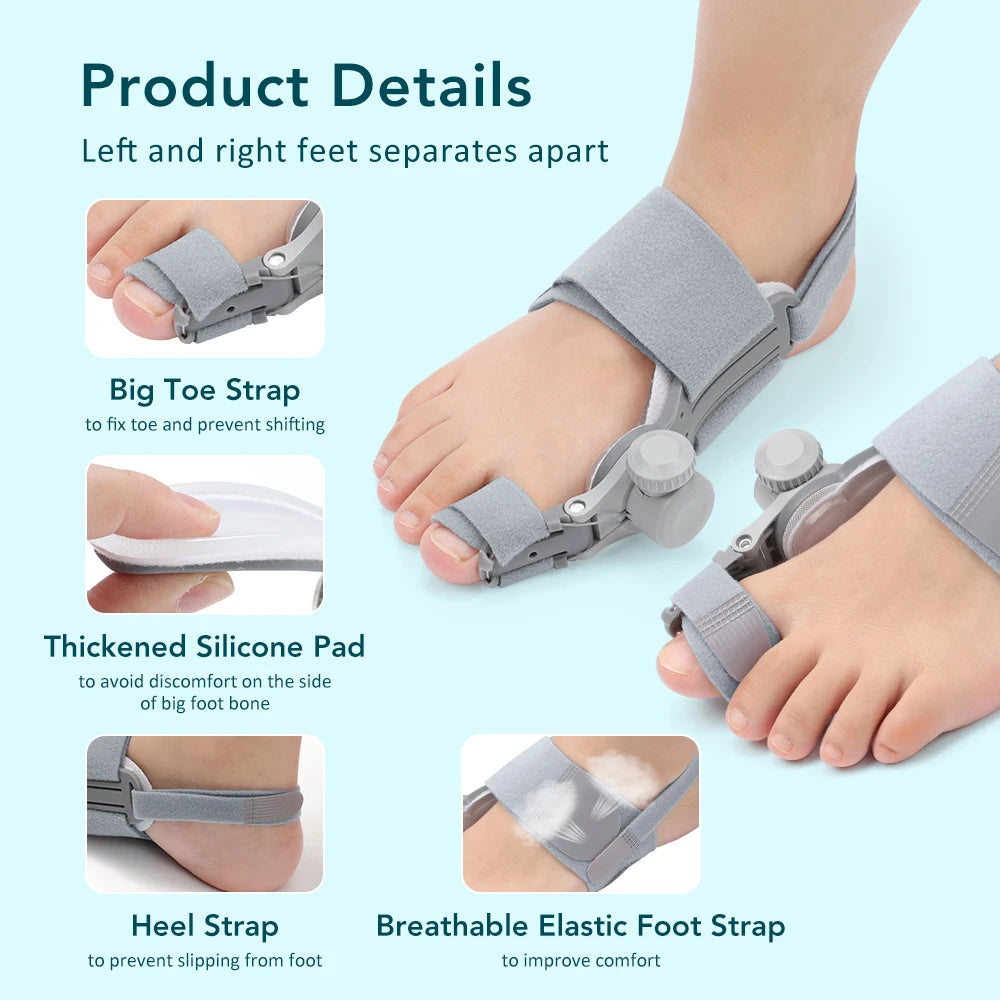 Adjustable Bunion Corrector for Hallux Valgus Support - 17