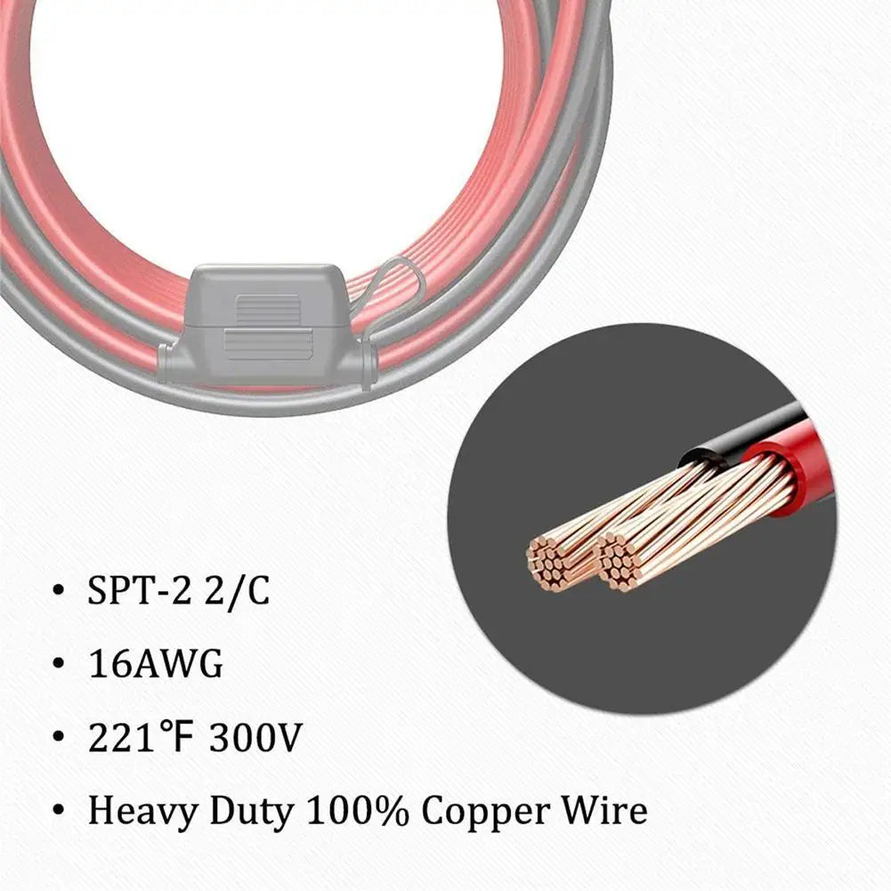 16AWG Motorcycle Battery Terminal to SAE Quick Extension Cable