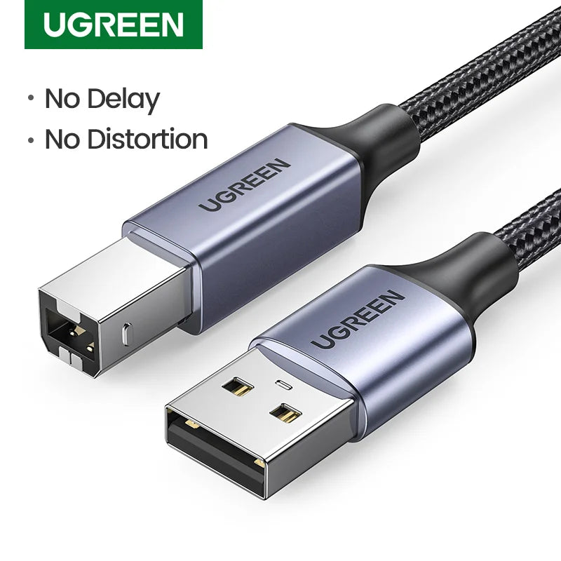 High-Speed USB 2.0 Type-A to Type-B Printer Cable