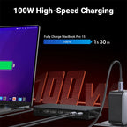 9-in-1 USB-C Docking Station with 4K Triple Display and 100W PD