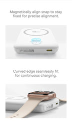 10000mAh Magnetic Wireless Power Bank for Phone and Watch