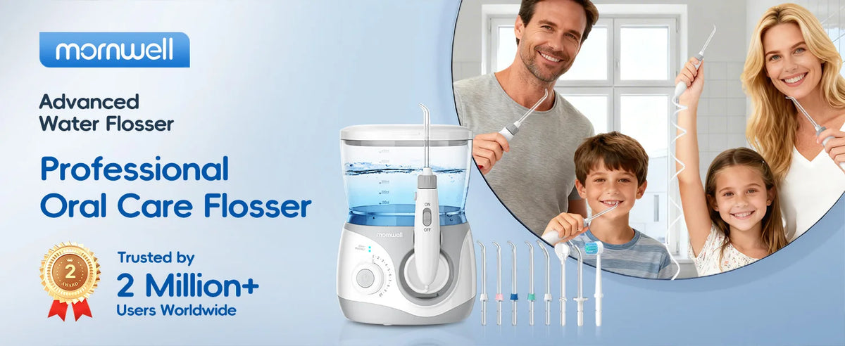 Electric Water Flosser with 8 Nozzles for Deep Oral Cleaning