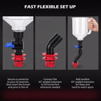 Universal Engine Oil Funnel Kit with 12 Adapters