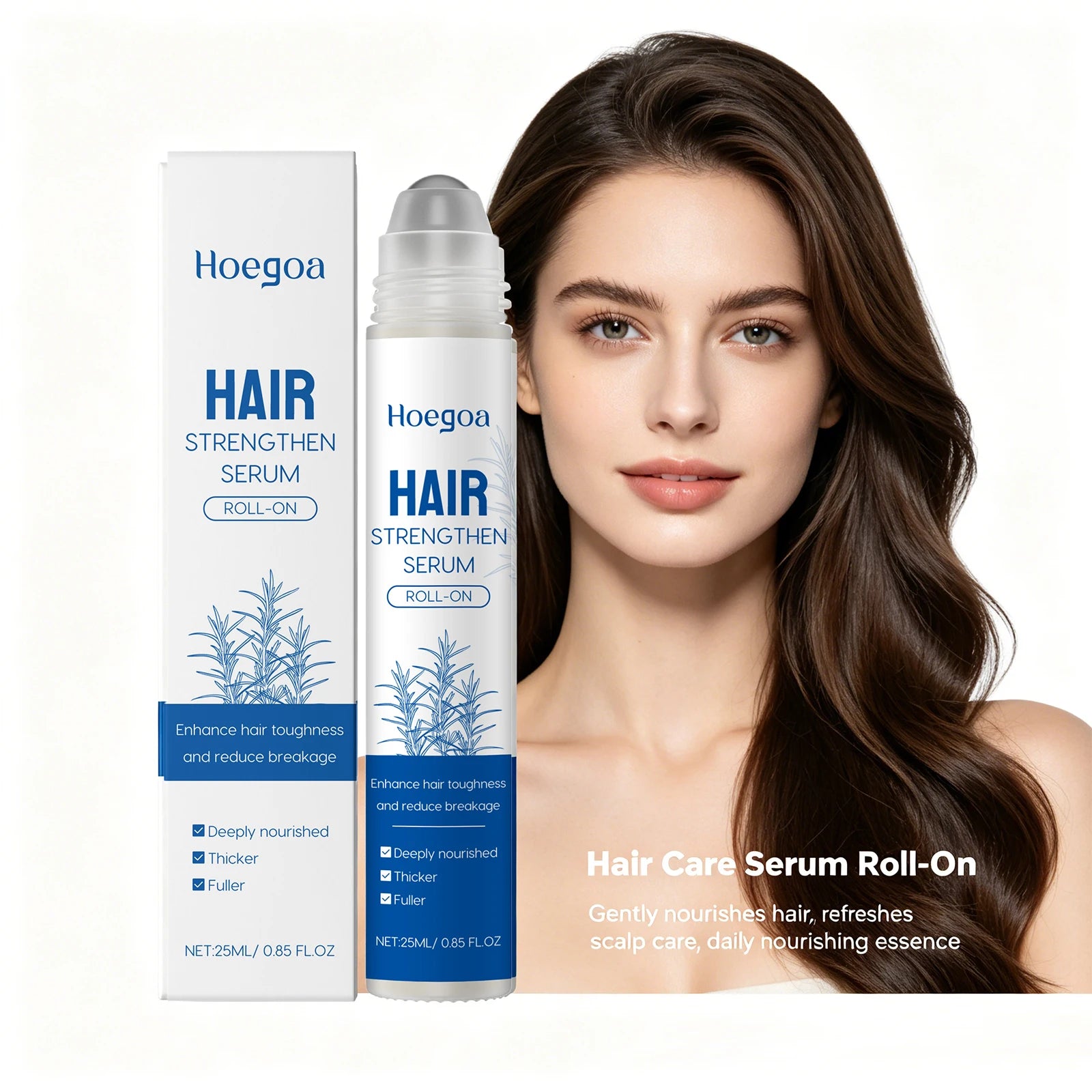 Rosemary Hair Growth Serum Roll-On for Scalp Nourishment - 5