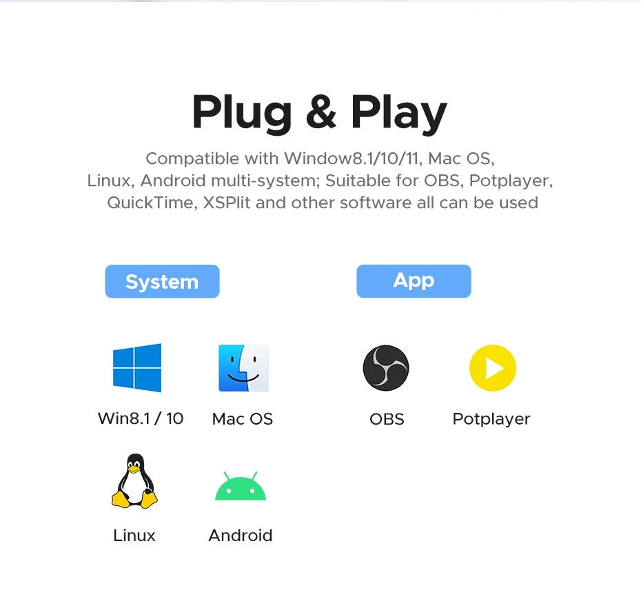 HDMI Video Capture Card with 4K Loop-out for Live Streaming