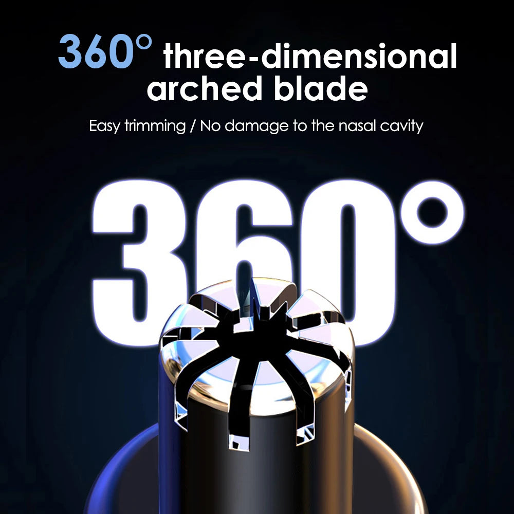 Electric Rechargeable Nose and Ear Hair Trimmer - 3