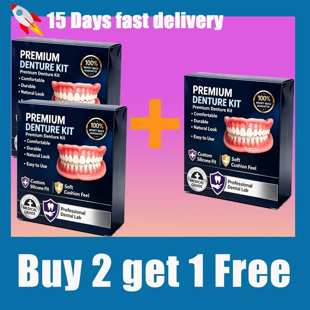 Temporary Silicone Cosmetic Denture Kit for Natural Smile - 13