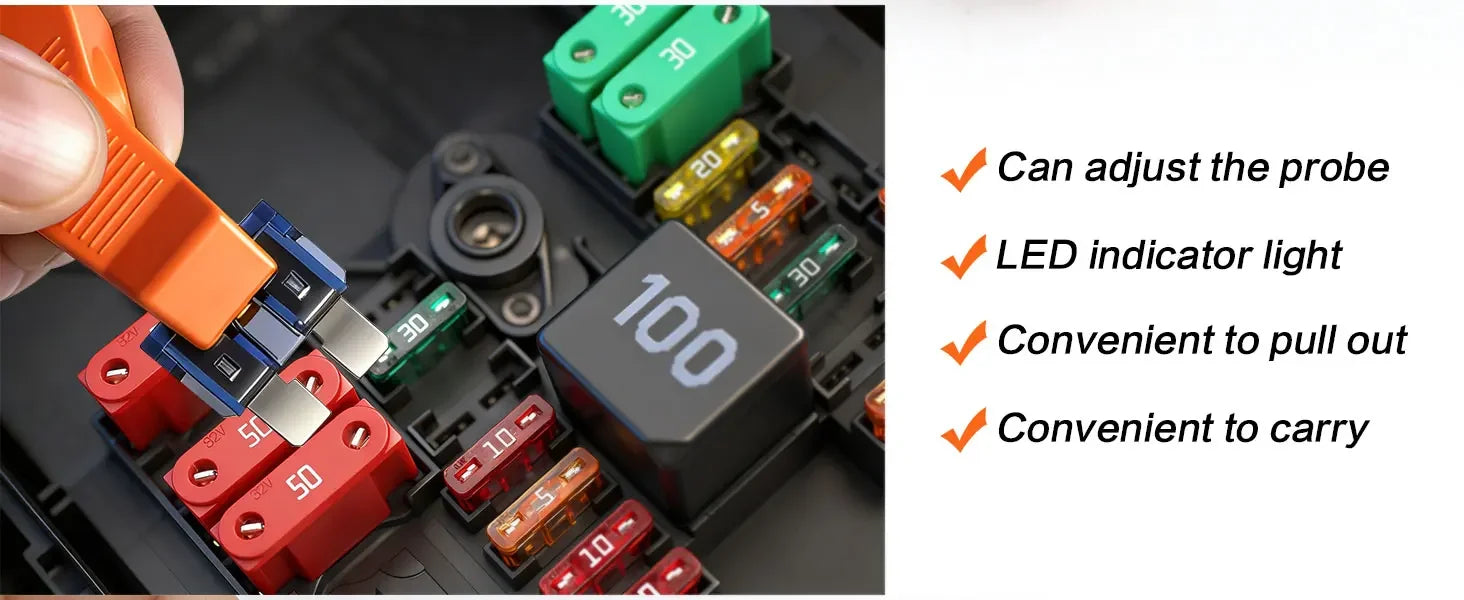 Automotive Blade Fuse Tester and Puller Tool - 10