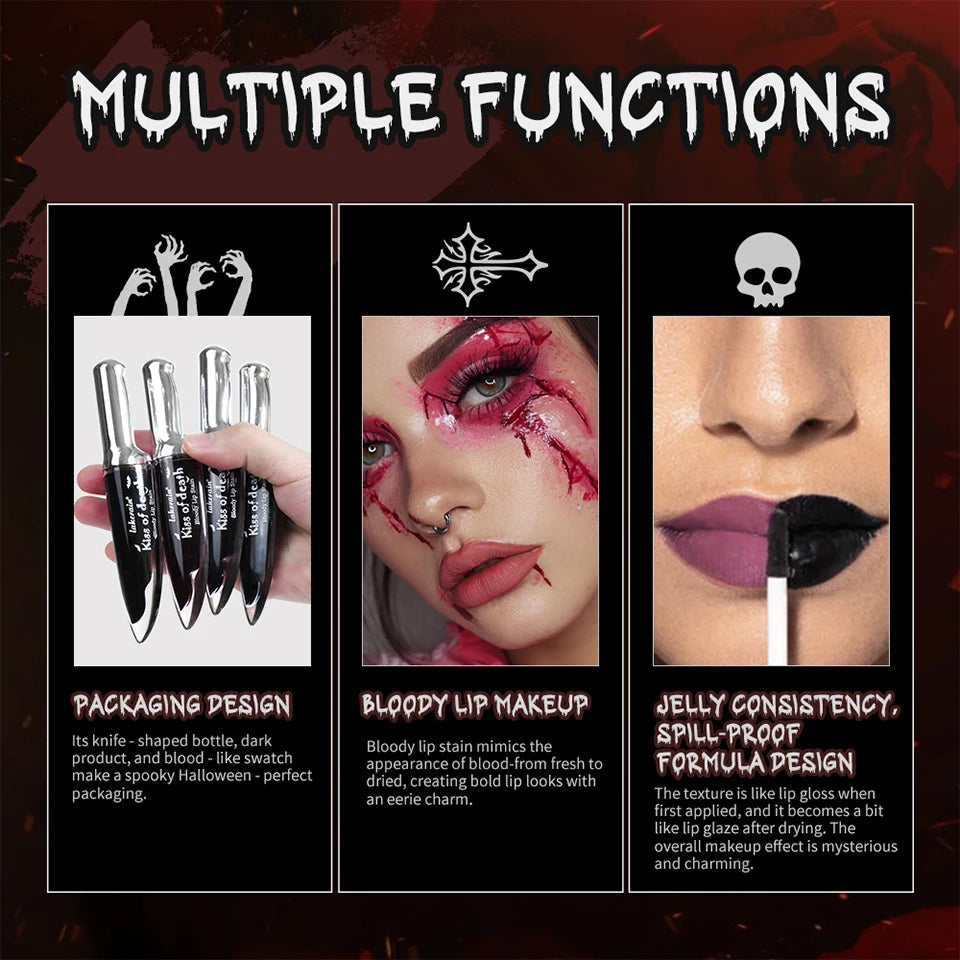 Waterproof Bloody Matte Lip Stain for Halloween - 10