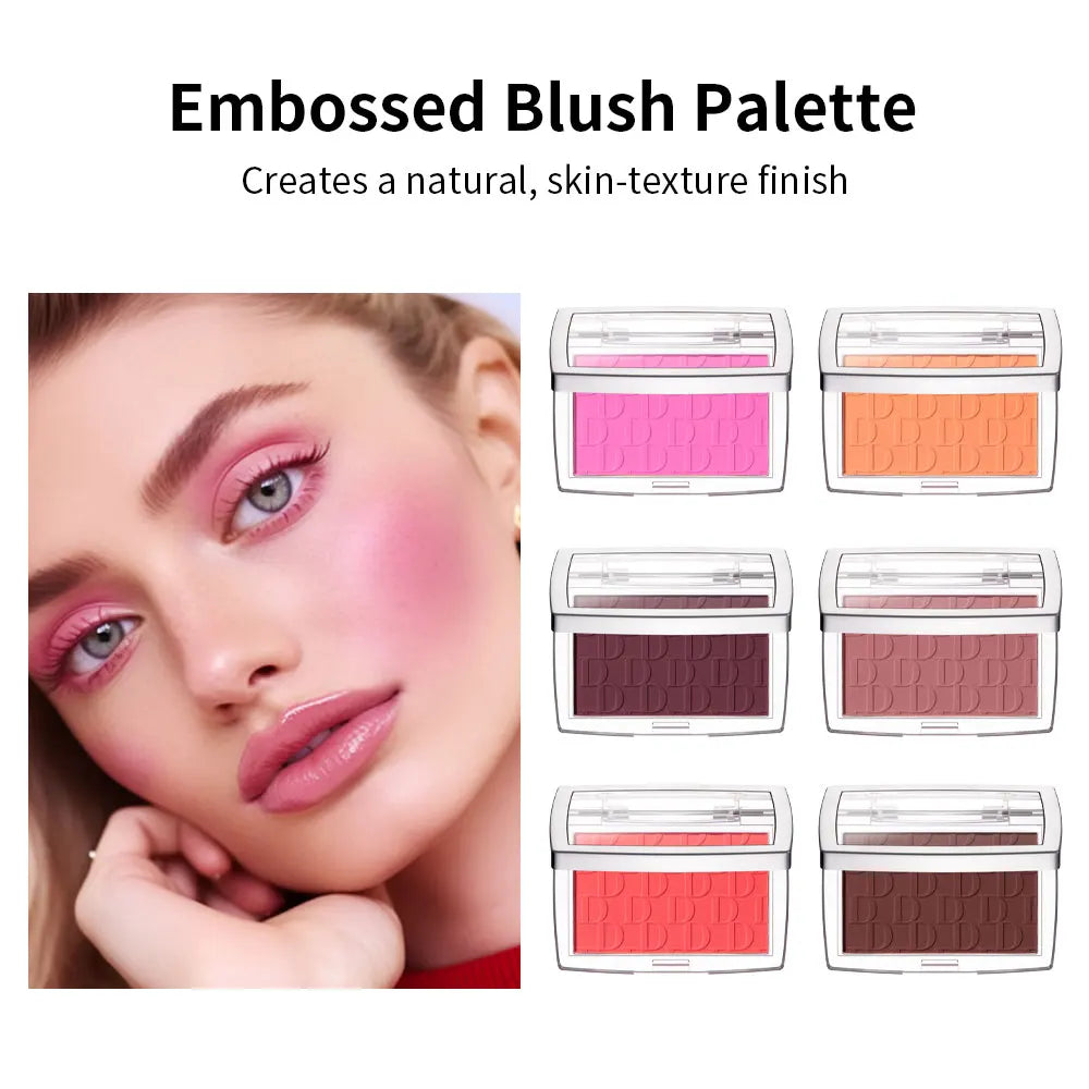 Matte Embossed Powder Blush Palette for Natural Cheek Color - 1