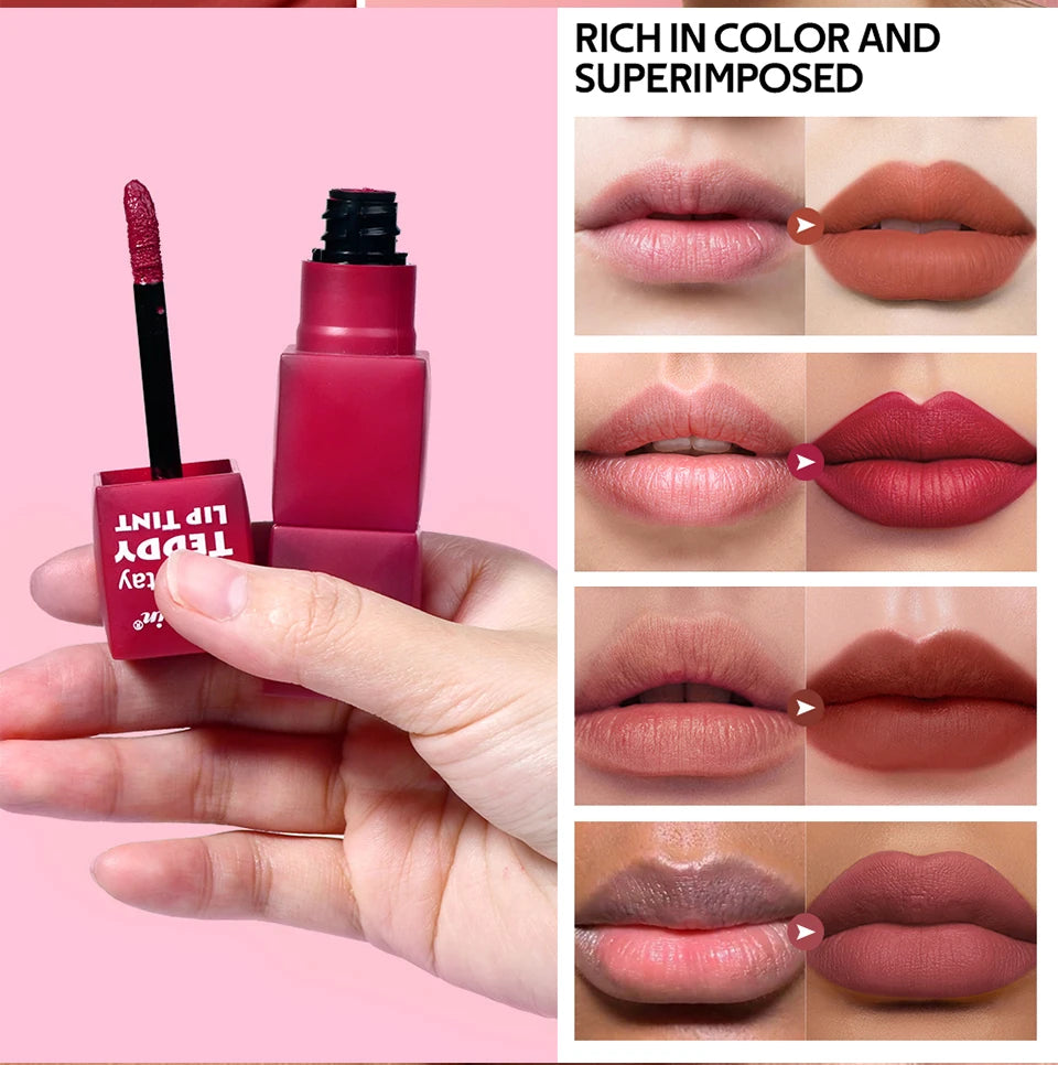 Waterproof Long-Lasting Matte Teddy Lip Tint