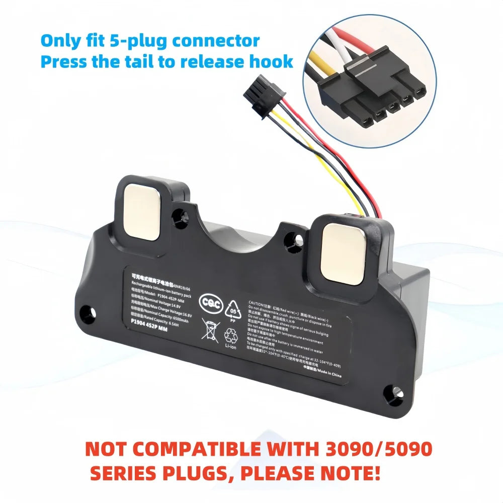 Replacement Battery for Cecotec Conga 4090 4490 4590 4690