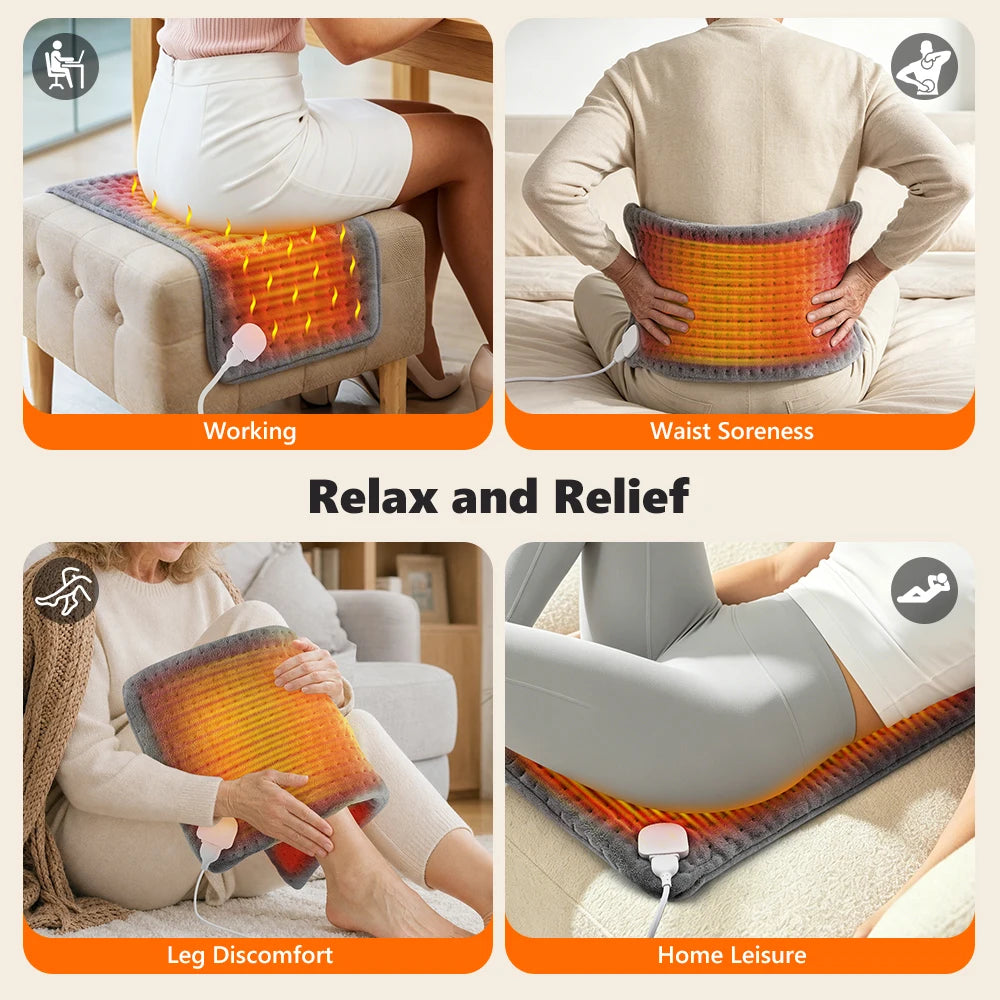 Electric Heating Pad for Pain Relief and Muscle Relaxation