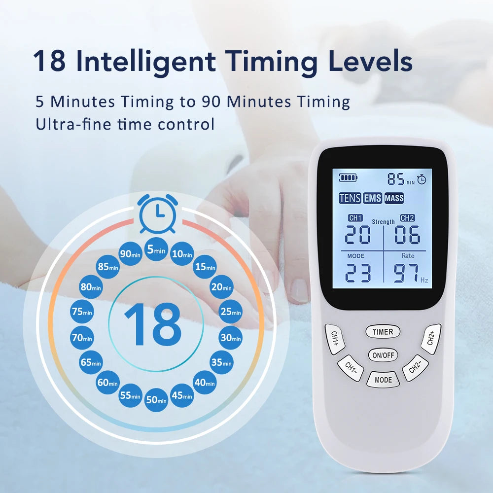Digital TENS & EMS Muscle Stimulator for Pain Relief
