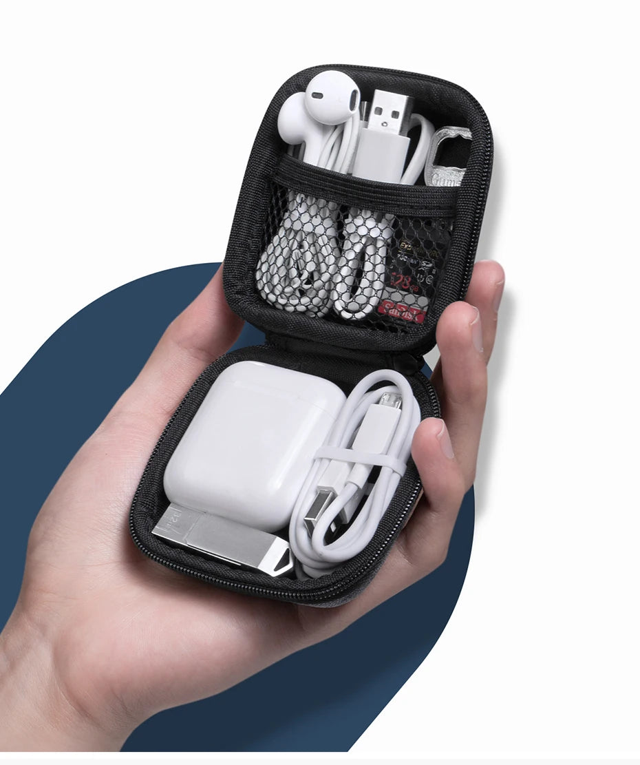 Hard Shell Protective Carrying Case for Earbuds and Small Electronics - 12