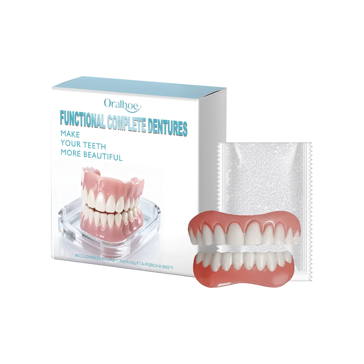 Cosmetic Denture Set for Instant Smile Enhancement