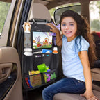 Car Seat Back Organizer with Tablet Holder and Storage Pockets