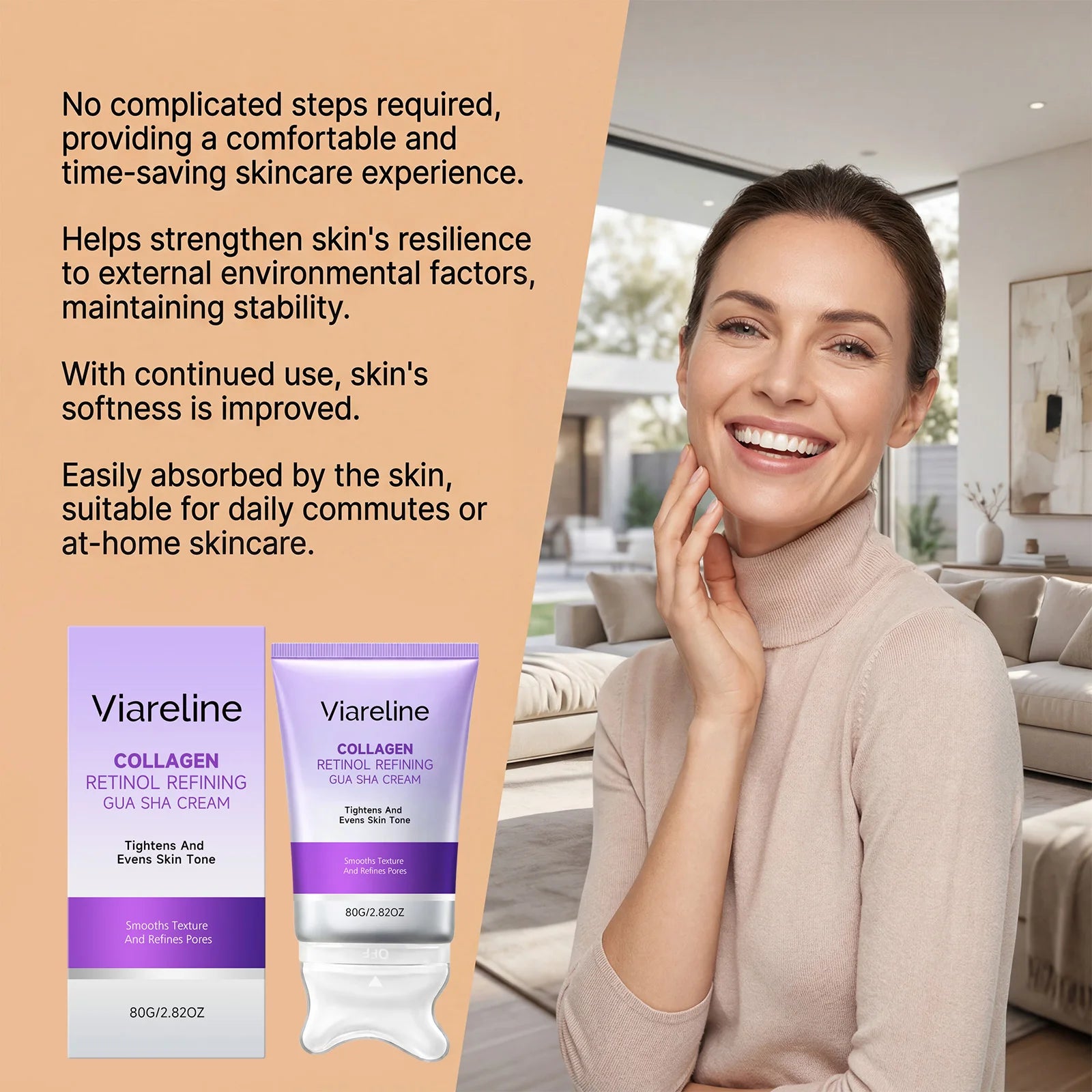 Collagen Retinol Sculpting Gua Sha Facial Cream - 6