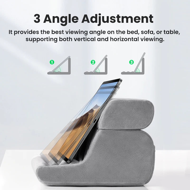 Adjustable Foldable Tablet Pillow Stand for Bed and Sofa - 3