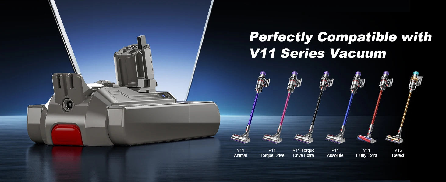 Replacement Battery for Dyson V11 Click-in Vacuum Models - 9