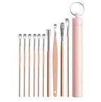 Stainless Steel Ear Wax Removal Cleaning Tool Kit with Storage Case