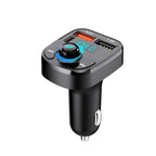 Bluetooth 5.0 FM Transmitter Car Radio Kit with Type C and Dual USB