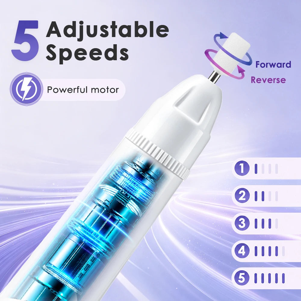 2-in-1 Cordless Electric Nail Drill and UV Curing Lamp - 2