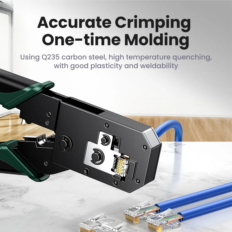 Multifunctional Ethernet Cable Crimper for RJ45 and RJ12 Connectors