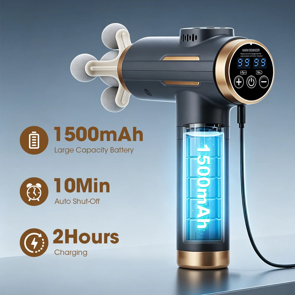 Portable Percussion Massage Gun for Deep Tissue Muscle Recovery - 13