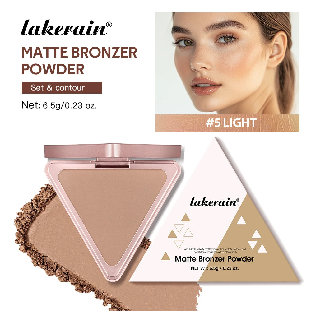 Matte Bronzer Contour Powder for Face Sculpting