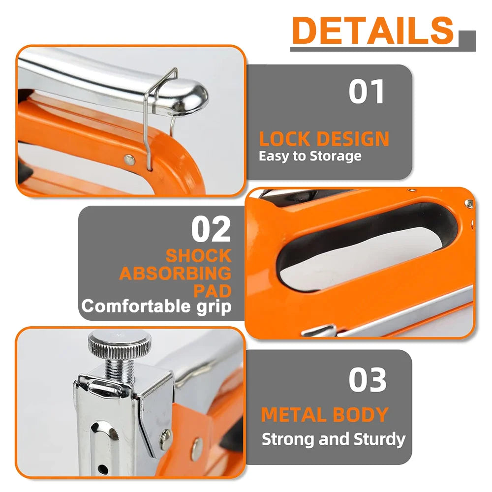 4-in-1 Heavy Duty Staple Gun for Upholstery and Woodworking