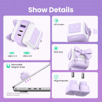 65W GaN Fast Wall Charger with Robot Display