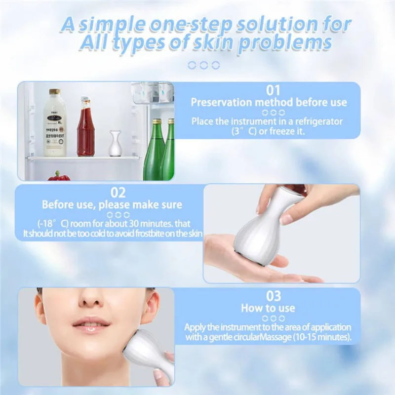 Handheld Facial Cold Compress Ice Massage Tool