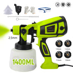 850W Electric HVLP Paint Sprayer with 5 Nozzles