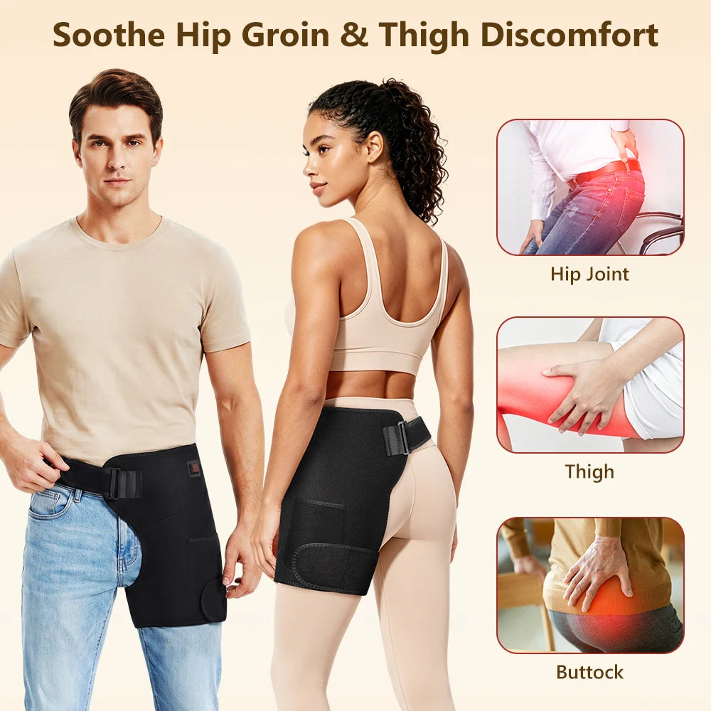Red Light Therapy Heated Hip Support Wrap