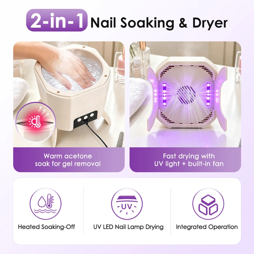 2-in-1 Electric Gel Nail Polish Remover and Dryer - 8