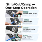 RJ45 Ethernet Cable Crimping Tool for CAT5/6/7/8