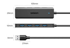4-Port USB 3.0 Data Hub Splitter for Laptops and Desktop PCs
