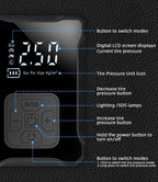 150PSI Portable Cordless Electric Tire Inflator Air Compressor Pump