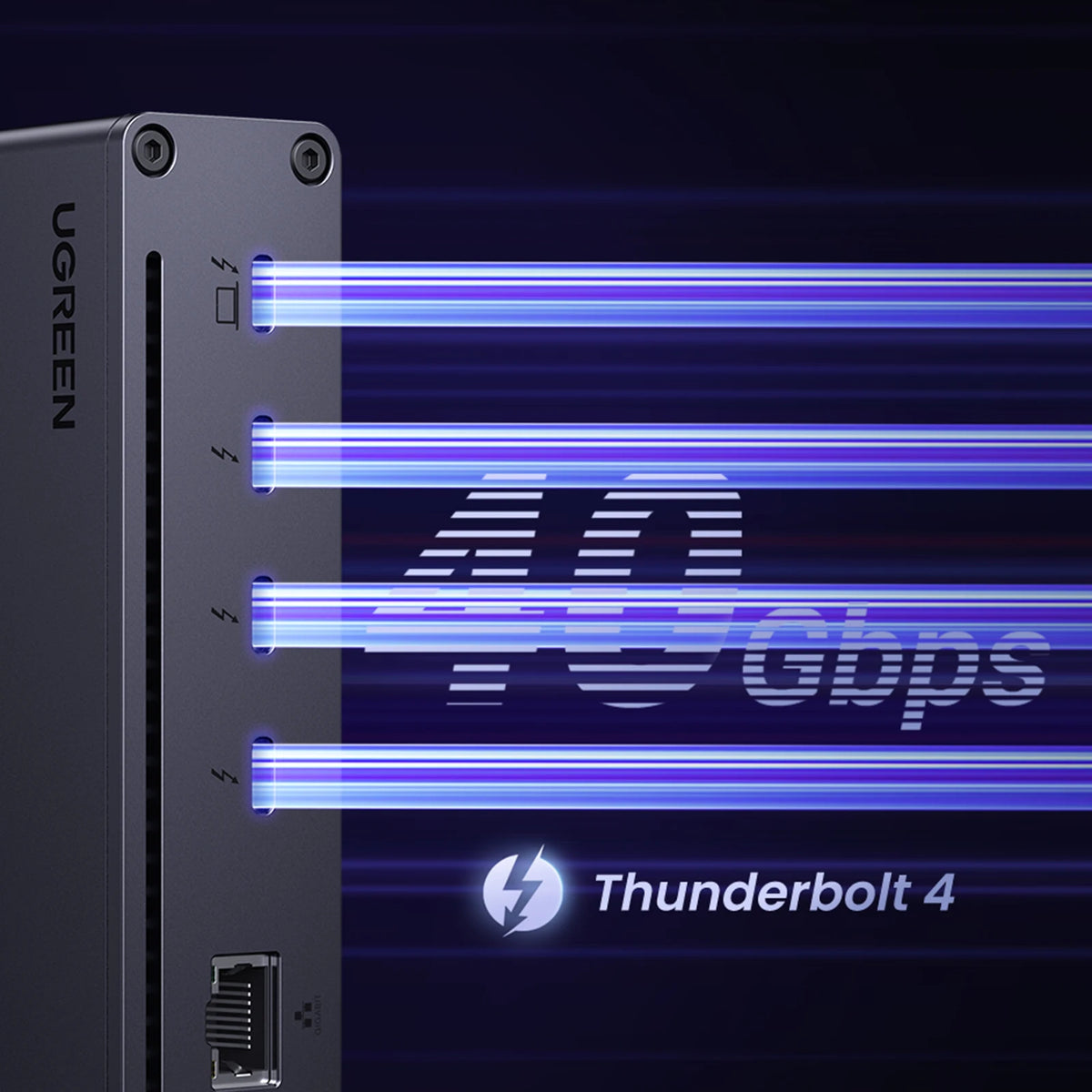 8-in-1 Thunderbolt 4 Docking Station with 40Gbps Data Transfer